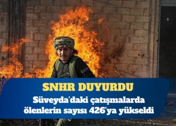 SNHR: Süveyda’da ölü sayısı 426’ya yükseldi