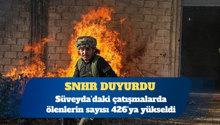 SNHR: Süveyda’da ölü sayısı 426’ya yükseldi