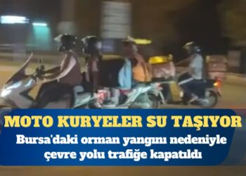 Bursa’daki orman yangını nedeniyle çevre yolu trafiğe kapatıldı, alevler yerleşim yerlerine ulaştı, belediye ‘kül yağışı’ uyarısı yaptı