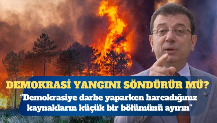 Ekrem İmamoğlu: Demokrasiye darbe yaparken harcadığınız kaynakların küçük bir bölümünü modern ekipmanlara ayırın