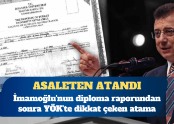 Ekrem İmamoğlu’nun diploma raporundan sonra YÖK’te dikkat çeken atama