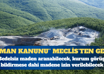 İlk dört madde geçti: Artık ormanlarda bedelsiz maden aranabilecek, kurum görüş bildirmese dahi madene izin verilebilecek