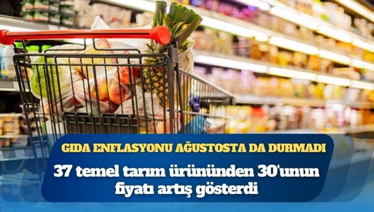 Gıda enflasyonu ağustosta da durmadı: 37 üründen 30’u zamlandı