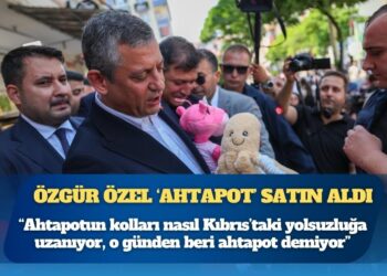 Özgür Özel ‘ahtapot’ satın aldı: “Ahtapotun kolları nasıl TÜRGEV’e, Kıbrıs’taki yolsuzluğa uzanıyor, o günden beri ahtapot demiyor”