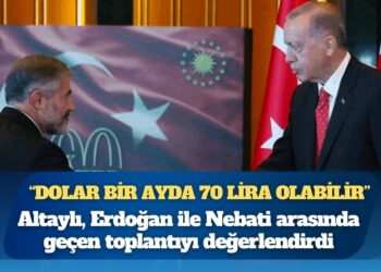 Fatih Altaylı Erdoğan’ın görüşmesinden sonra uyardı: ‘Ve dolar bir ayda 70 lira olabilir’