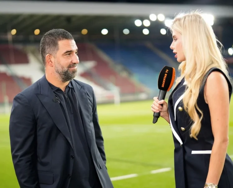 Arda Turan yüzüne bakmaya utanıyordu: Ukraynalı spikeri bu kez şaşırttı