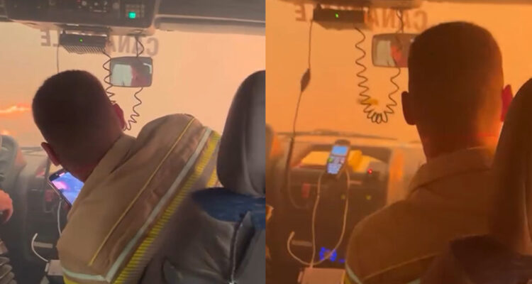 Çanakkale’deki orman yangınında alevlerin arasında kalan ekiplerin görüntüleri ortaya çıktı