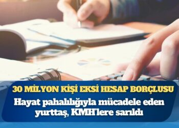 30 milyon yurttaş eksi hesap borçlusu