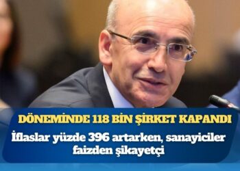 Mehmet Şimşek döneminde 118 bin şirket kapandı