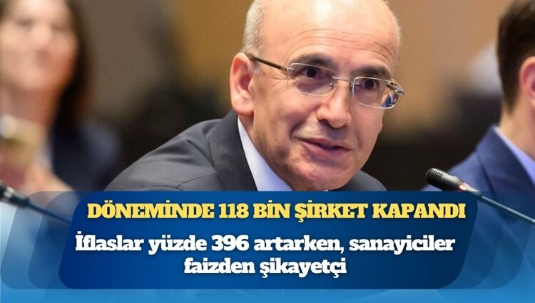 Mehmet Şimşek döneminde 118 bin şirket kapandı
