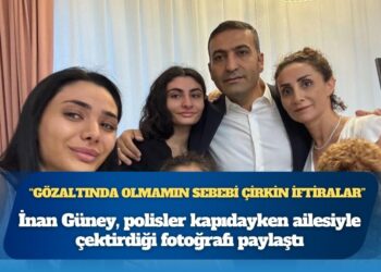 İnan Güney, polisler kapıdayken ailesiyle çektirdiği fotoğrafı paylaştı: Gözaltında olmamın sebebi çirkin iftiralar