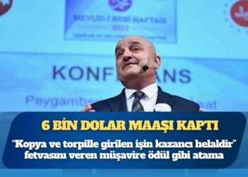 6 bin dolar maaşı kaptı: “Kopya ve torpille girilen işin kazancı helaldir” fetvasını veren müşavire ödül gibi atama