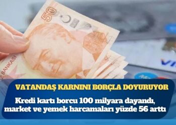 Kredi kartı borcu 100 milyara dayandı: Market ve yemek harcamaları yüzde 56 arttı