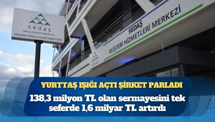 SEDAŞ elektrik değil sermaye artırma derdinde: Torunlar’dan 1,6 milyar TL’lik sıçrama