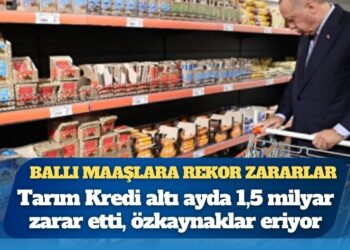 Özkaynaklar eriyor: Tarım Kredi Market, 2025’in ilk 6 ayında da 1,5 milyar TL zarar etti