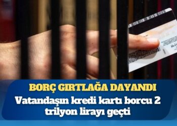 Borç gırtlağa dayandı: Vatandaşın kredi kartı borcu 2 trilyon lirayı geçti