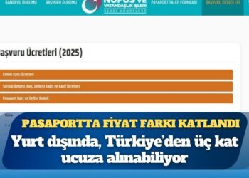 Türkiye Cumhuriyeti pasaportunu yurt dışından almak Türkiye’de almaktan yüzde 60 daha ucuz