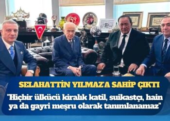 Devlet Bahçeli, Selahattin Yılmaz’a sahip çıktı: “Ülküdaşım ve dava arkadaşımdır. Hiçbir ülkücü kiralık katil, suikastçı, hain ya da gayri meşru olarak tanımlanamaz”