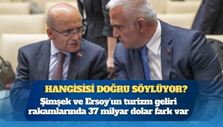 Mehmet Şimşek ve Mehmet Nuri Ersoy’un turizm geliri rakamlarında 37 milyar dolar fark: Hangi bakan doğru söylüyor?