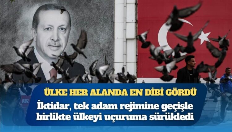 Ülke her alanda en dibi gördü: Yıkımın adı Saray iktidarı