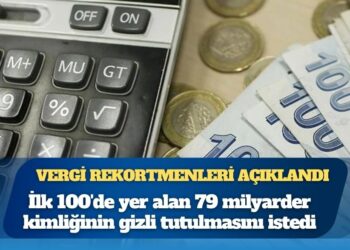 Türkiye’nin vergi rekortmenleri açıklandı: İlk 100’ün 79’u adını gizledi