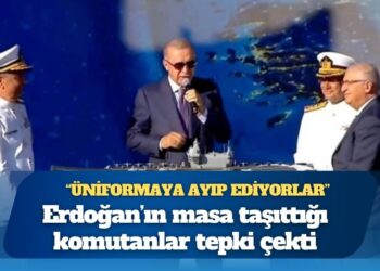 Erdoğan’ın masa taşıttığı komutanlar tepki çekti: Üniformaya ayıp ediyorlar