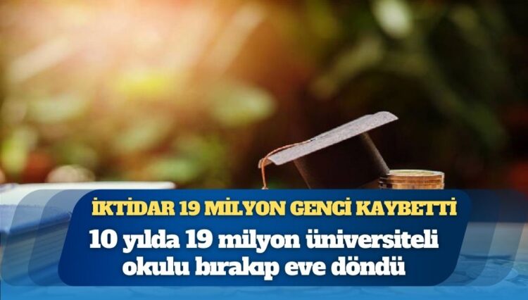 10 yılda 19 milyon üniversiteli okulu bırakıp eve döndü