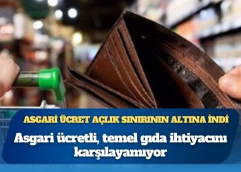 Asgari ücret açlık sınırının altına indi: Vatandaş, temel gıda ihtiyacını karşılayamıyor