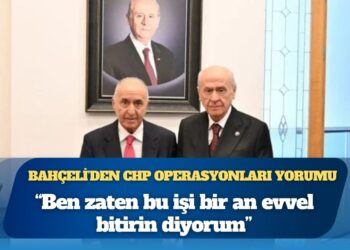 Devlet Bahçeli: Ben zaten bu işi bir an evvel bitirin diyorum, Bu işle Feti Yıldız ilgileniyor