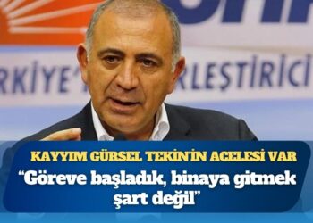 Gürsel Tekin: Göreve başladık