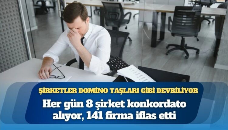 Her gün 8 şirket konkordato alıyor
