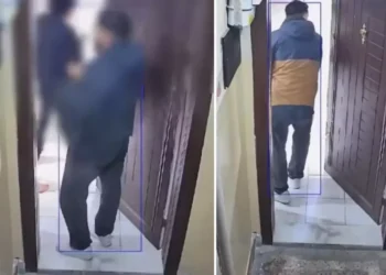 Kurye siparişi teslim ettikten sonra kadın müşterinin evine girmeye çalıştı