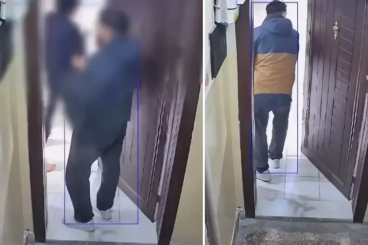 Kurye siparişi teslim ettikten sonra kadın müşterinin evine girmeye çalıştı