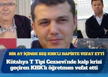 Bir ay içinde beşinci vefat: Kütahya T Tipi Cezaevi’nde kalp krizi geçiren KHK’lı öğretmen Cafer Ongun hayatını kaybetti