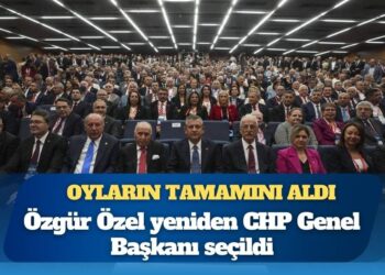 Olağanüstü Kurultay’da oyların tamamını aldı: Özgür Özel yeniden CHP Genel Başkanı seçildi