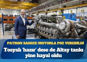 Grafiklerde güzel ama kendisi yok: Patron sadece motorla poz verebildi; Fuat Tosyalı ‘hazır’ dese de Altay tankı yine hayal oldu