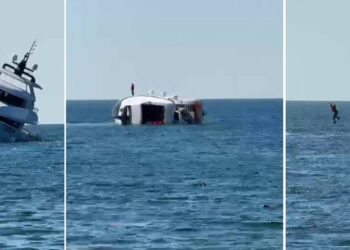 Sahibine teslim edildikten 15 dakika sonra battı: Lüks yat 5 ayda inşa edilmişti