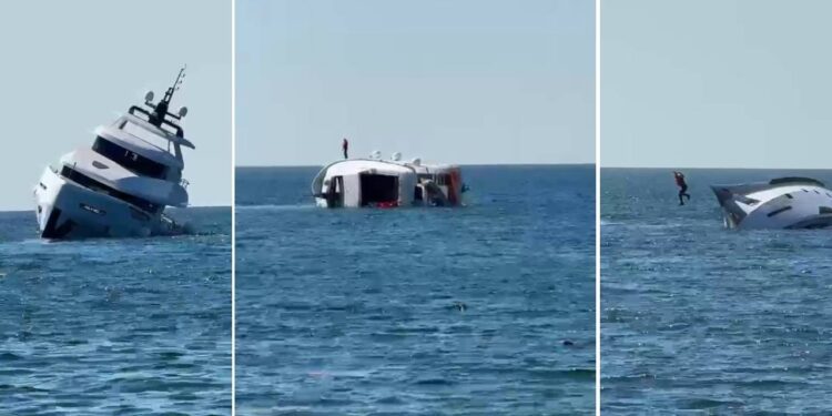 Sahibine teslim edildikten 15 dakika sonra battı: Lüks yat 5 ayda inşa edilmişti