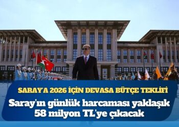 Saray’a 2026 için devasa bütçe teklifi: 21,3 milyar TL