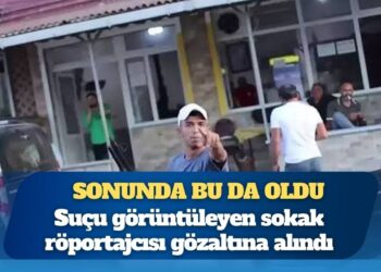 Sonunda bu da oldu: Suçu görüntüleyen sokak röportajcısı gözaltına alındı