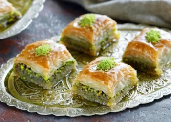 Ünlü tatlıcı baklava diye boya yedirmiş