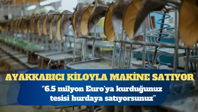 Ayakkabıcı kiloyla makine satıyor