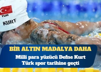Bir altın madalya daha: Milli para yüzücü Defne Kurt, Türk spor tarihine geçti