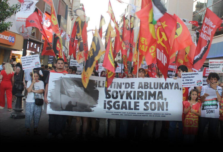 Filistin eyleminde basın açıklaması okuyan kişi hakkında ‘Cumhurbaşkanına hakaret’ten tutuklama kararı: “Konuşmanın içindeki ifadeler cımbızlanarak koyulmuş”