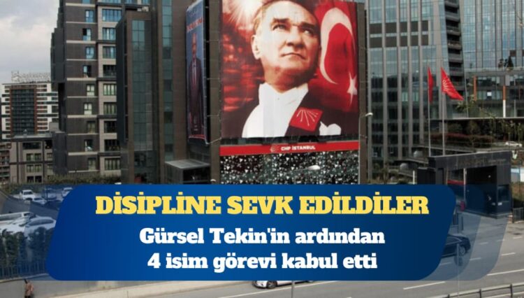 Gürsel Tekin’in ardından 4 isim görevi kabul etti: İhraç talebiyle disipline sevk edildiler