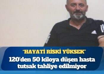 120’den 50 kiloya düşen hasta tutsak tahliye edilmiyor
