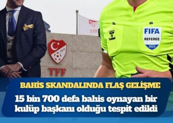 Bahis skandalında flaş gelişme: Bir başkan 15 bin 700 defa oynamış