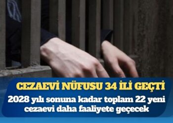 Cezaevi nüfusu 34 ili geçti: 22 yeni hapishane yapılacak