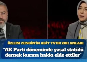 Özlem Zengin’in Akit TV’de zor anları
