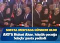 AKP’li Hulusi Akar, küçük çocuğa ‘kılıçla’ pasta yedirdi